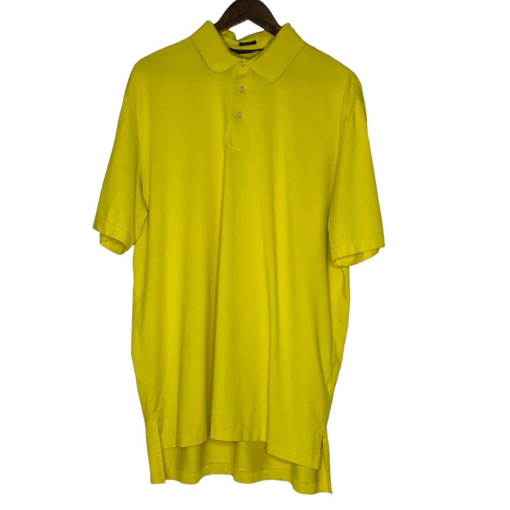 Mens Polo‎ Golf Ralph Lauren Performance Yellow Polo Size XL